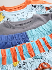 Blue/Grey/Orange Paw Patrol Short Pyjamas 3 Pack (9mths-8yrs) - Image 6 of 8
