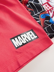 Black/Red Spiderman Short Pyjamas 3 Pack (12mths-10yrs) - Image 13 of 13