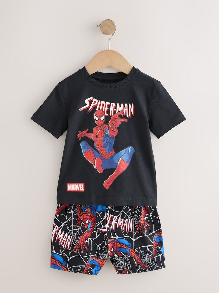 Black/Red Spiderman - 短睡衣3件裝(12個月-10歲) - 圖片 2/8