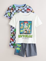 Black/Green/Blue/Whie Toy Story Short Pyjamas 2 Pack (9mths-8yrs) - Image 1 of 6