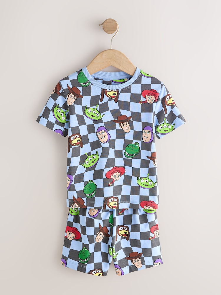 Black/Green/Blue/Whie Toy Story Short Pyjamas 2 Pack (9mths-8yrs) - Image 2 of 6