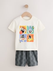 Orange/White/Grey Looney Tunes Short Pyjamas 2 Pack (9mths-10yrs) - Image 5 of 10