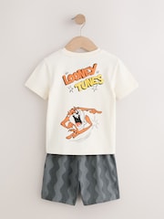 Orange/White/Grey Looney Tunes Short Pyjamas 2 Pack (9mths-10yrs) - Image 7 of 10