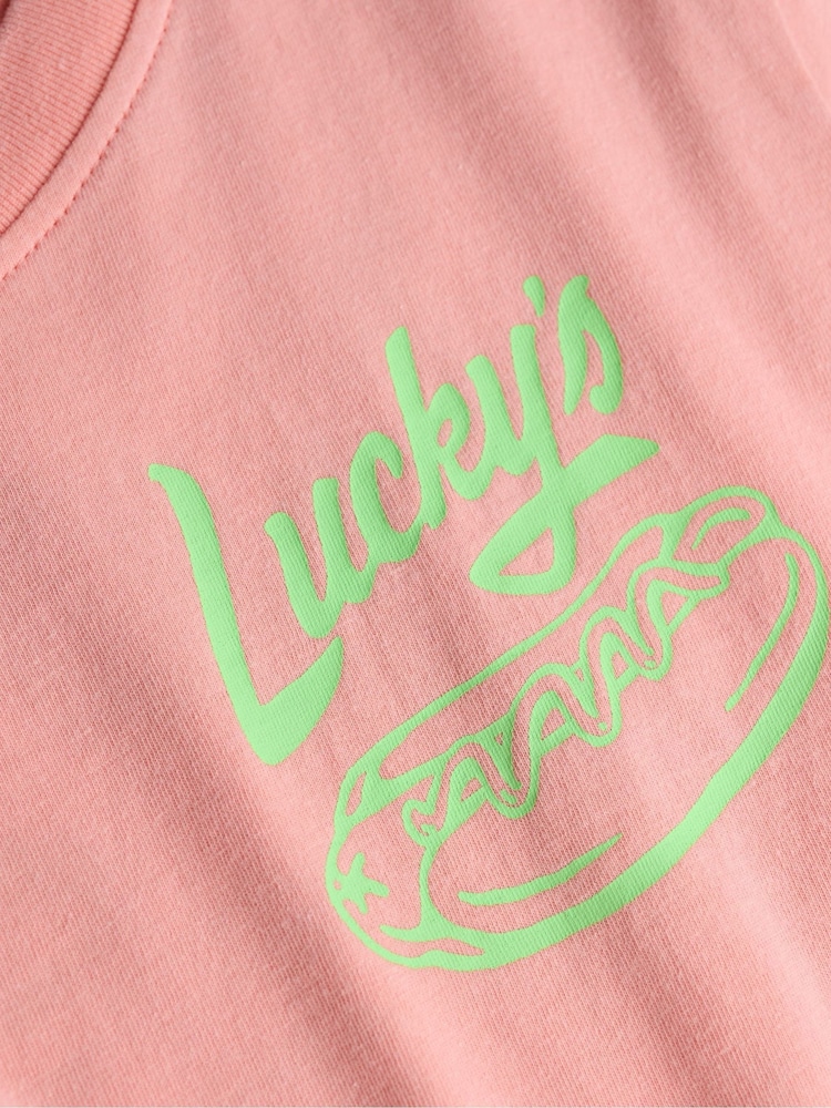 Superdry Pink Roadside Trade Relaxed  T-Shirt - Image 2 of 2