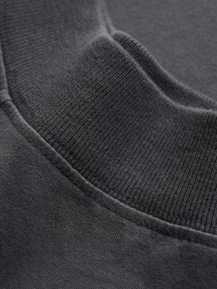 Superdry Charcoal Grey Essential Off-Shoulder Top - Image 8 of 8 Superdry Charcoal Grey Essential Off-Shoulder Top - Image 8 of 8