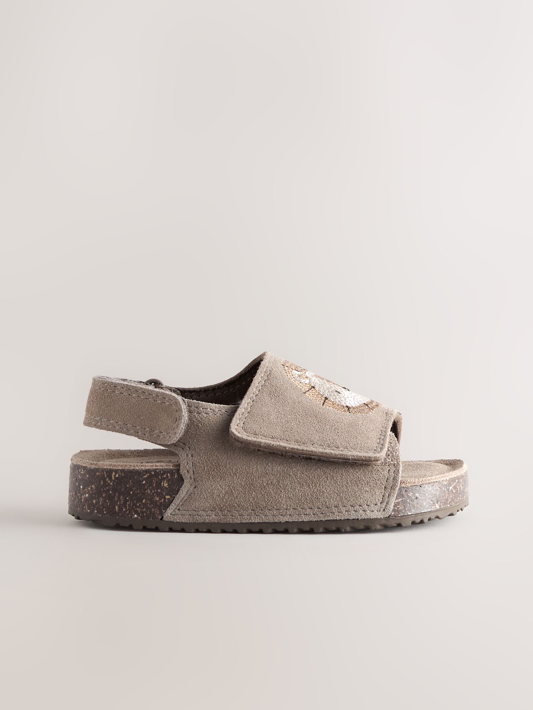 Buy Нейтральний лев - Touch Fastening Leather Slider Sandals з