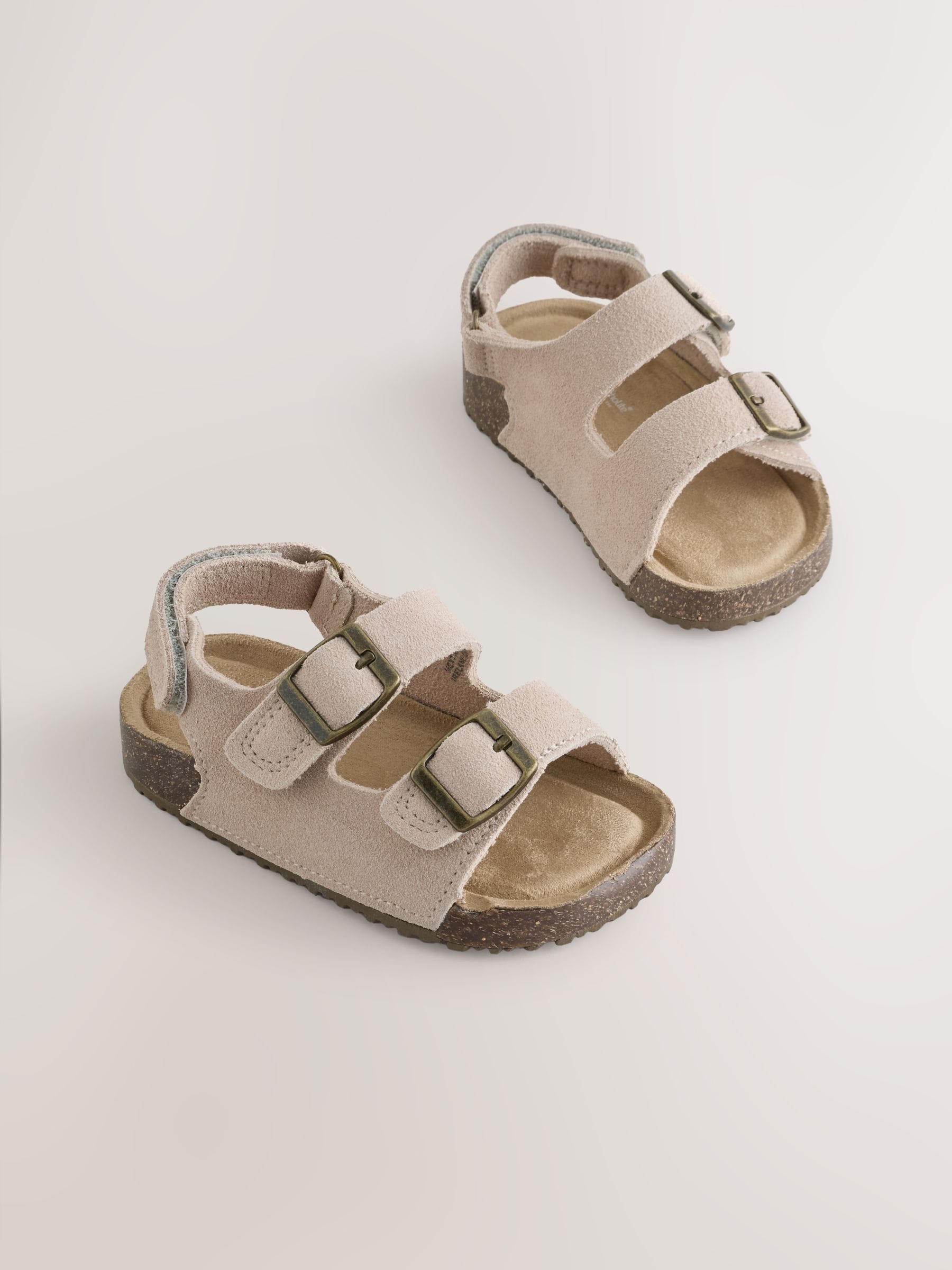 Buy Neutral Leather Standard Fit (F) Double Buckle Cushioned 