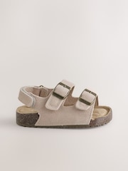 Nøytral - Dobbelspenne i skinn med sandaler - Bilde 2 av 5