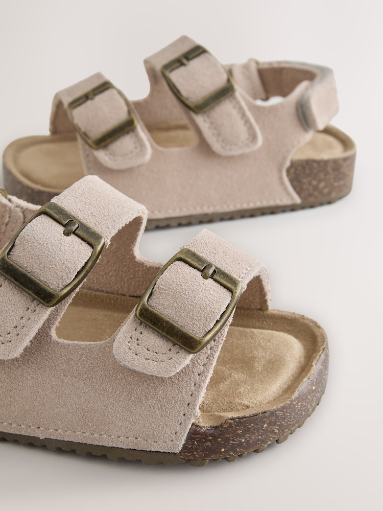 Nøytral - Dobbelspenne i skinn med sandaler - Bilde 5 av 5