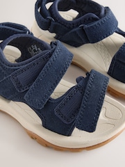 海軍藍 - Leather Touch Fastening Trekker Sandals - 圖片 4/5