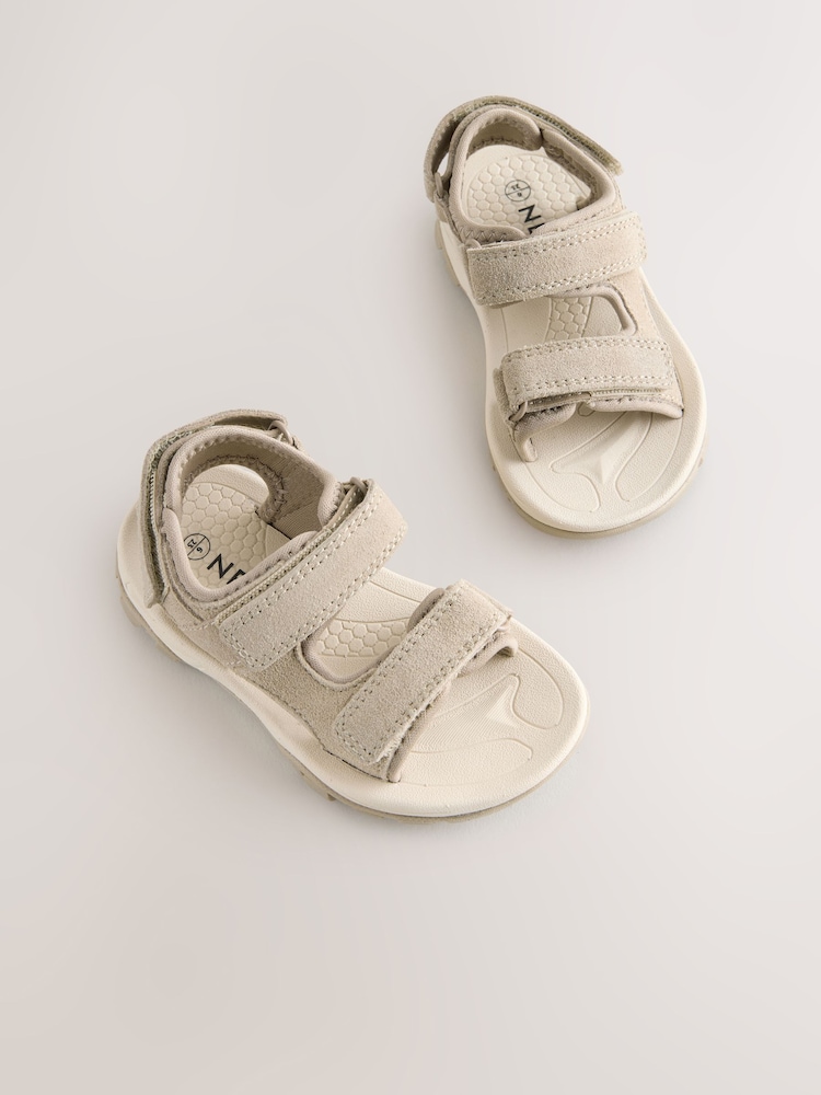 素色 - Leather Touch Fastening Trekker Sandals - 圖片 1/5 素色 - Leather Touch Fastening Trekker Sandals - 圖片 1/5