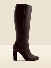 Sosandar Brown Blake Suede Knee High Boots - Image 1 of 4