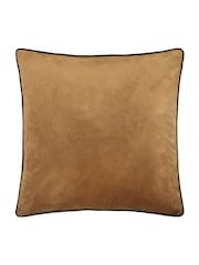 Furn Caramel Chocolate Meridian Velvet Cushion - Image 1 of 3