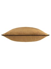 Furn Caramel Chocolate Meridian Velvet Cushion - Image 2 of 3