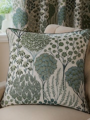 Wylder Ophelia Floral Print Jacquard Cushion - Imagen 1 de 5