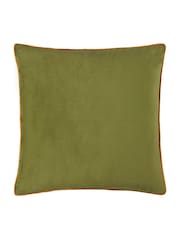 Furn Olive Ginger Meridian Velvet Cushion - Image 1 of 4