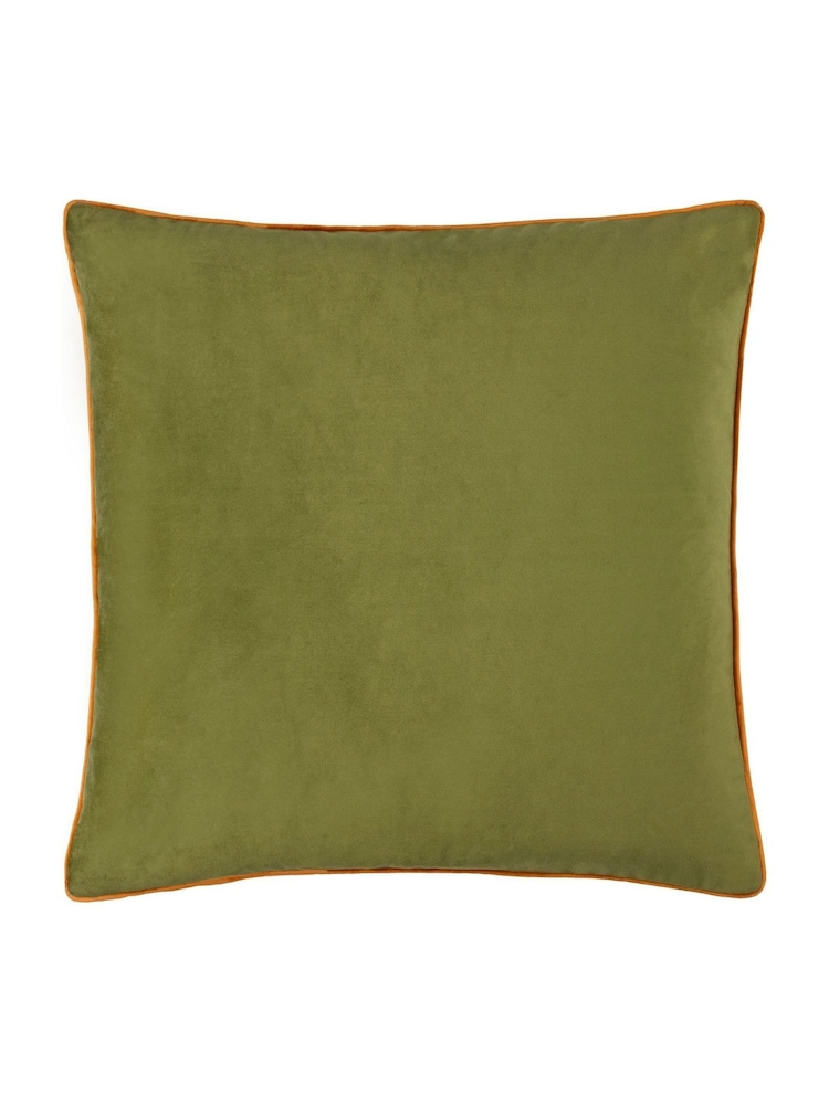 Furn Olive Ginger Meridian Velvet Cushion - Image 1 of 4