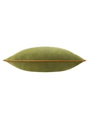 Furn Olive Ginger Meridian Velvet Cushion - Image 2 of 4