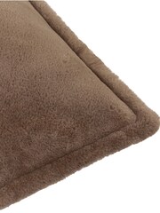 Furn Mocha Kallu Faux Fur Cushion - Image 3 of 4