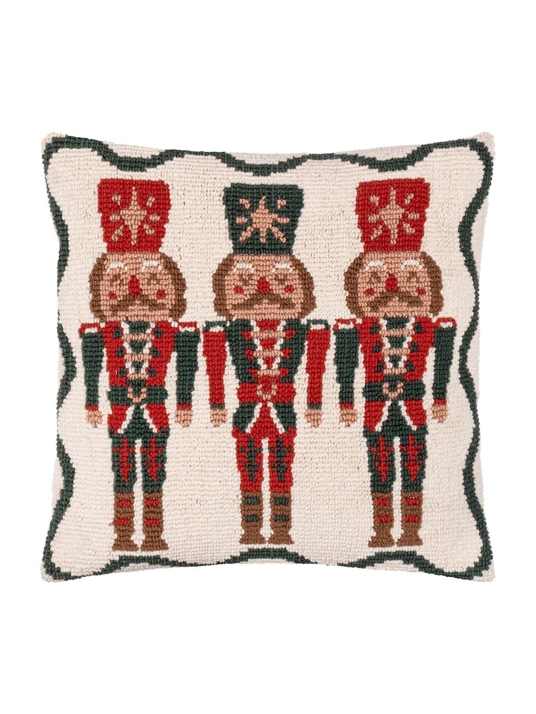 Furn Multicolour Nutcracker Trio Tufted Cushion - Image 1 of 4 Furn Multicolour Nutcracker Trio Tufted Cushion - Image 1 of 4