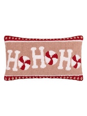 Furn Pink Red Cando Ho Ho Ho Tufted Cushion - Image 1 of 4