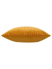 Paoletti Gold Savoy Stripe Velvet Cushion - Image 3 of 4