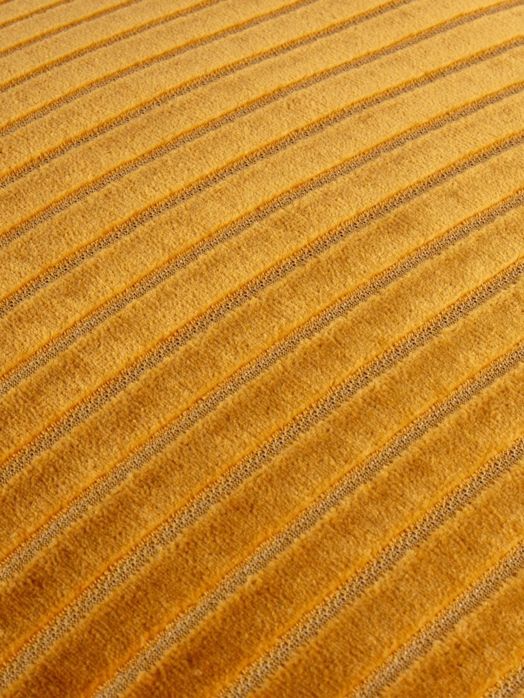 Paoletti Gold Savoy Stripe Velvet Cushion - Image 4 of 4 Paoletti Gold Savoy Stripe Velvet Cushion - Image 4 of 4