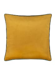 Furn Ochre Teal Meridian Velvet Cushion - Image 1 of 4