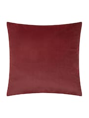 Paoletti Burgundy Savoy Stripe Velvet Cushion - Image 2 of 4