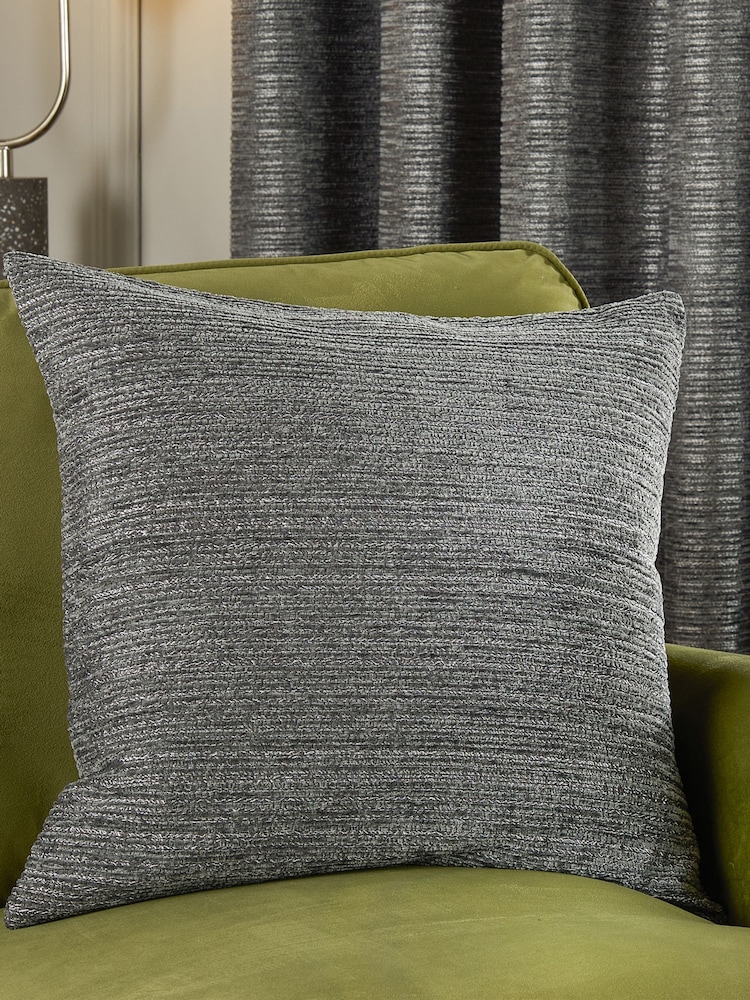 Paoletti Graphite Jupiter Jaquard Cushion - Image 1 of 5 Paoletti Graphite Jupiter Jaquard Cushion - Image 1 of 5