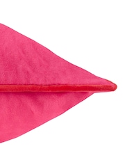 Furn Pink Red Meridian Velvet Cushion - Image 3 of 4