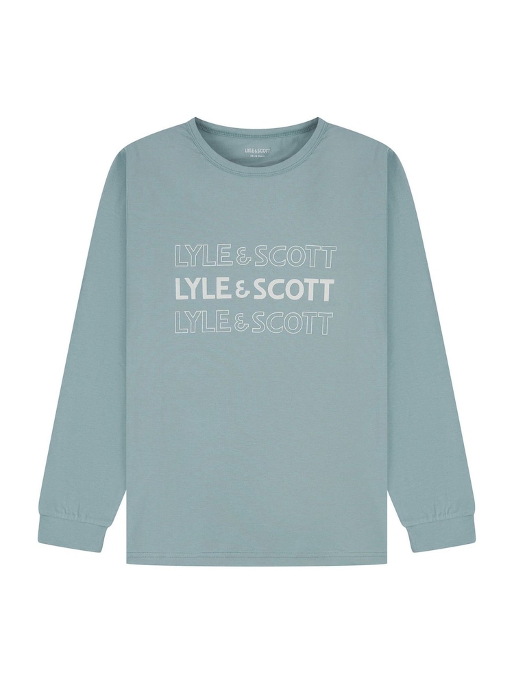 Lyle & Scott Boys Burt Long Sleeve T-Shirt and Cuffed Joggers Set - صورة 2 من 6 Lyle & Scott Boys Burt Long Sleeve T-Shirt and Cuffed Joggers Set - صورة 2 من 6