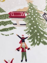 Furn Snow Berry Joy To All Embroidered Velvet Cushion - Image 4 of 4