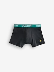 Lyle & Scott Black Boys Markus Underwear Trunks 3 Pack - Image 3 of 4