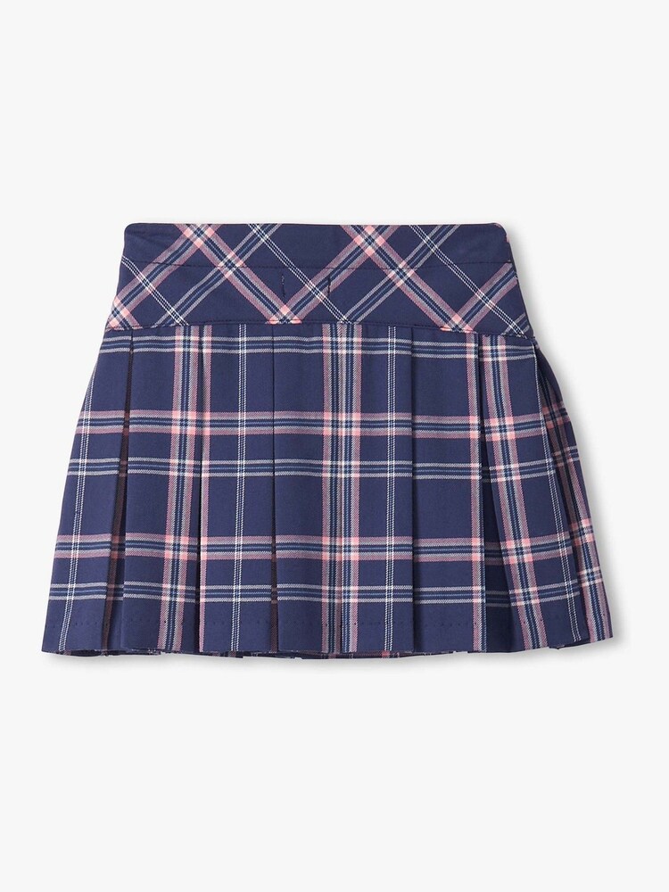 Hatley Blue Preppy Plaid Pleated Skirt - Image 1 of 2 Hatley Blue Preppy Plaid Pleated Skirt - Image 1 of 2