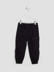 River Island Black 4 Pocket Cargo Trousers - Image 1 of 4