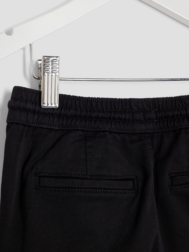 River Island Black 4 Pocket Cargo Trousers - Image 4 of 4