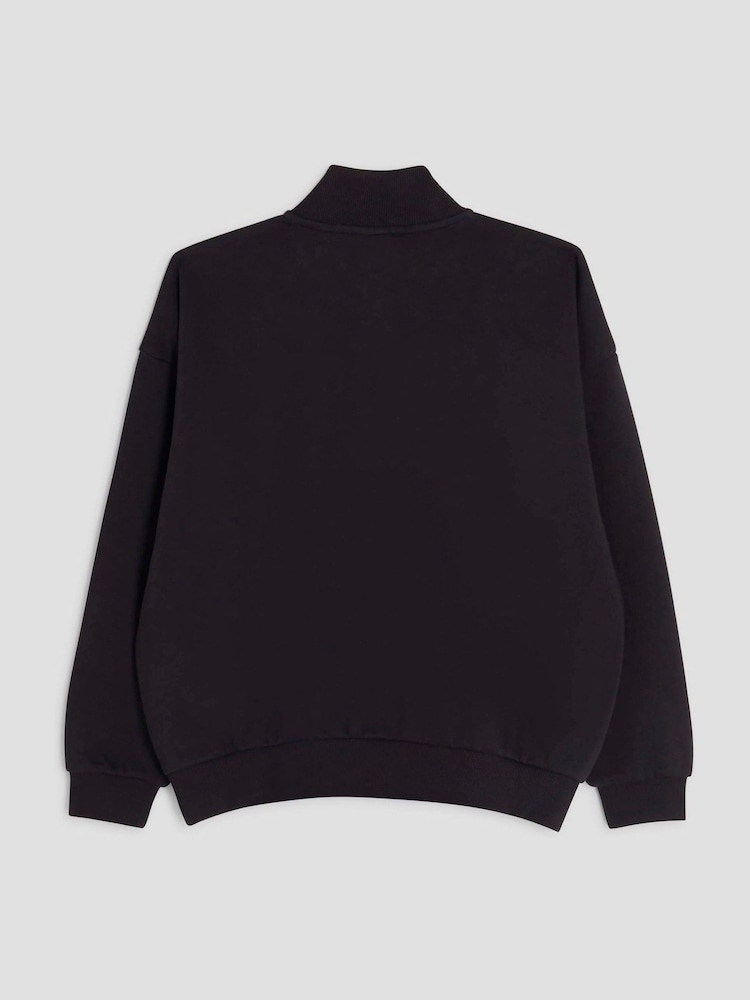 River Island Black Essentials Funnel Sweat Top - Image 2 of 4
