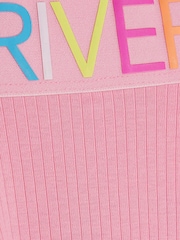 River Island Pink Rainbow Waistband Leggings - Image 2 of 4