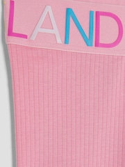 River Island Pink Rainbow Waistband Leggings - Image 3 of 4