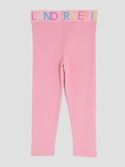 River Island Pink Rainbow Waistband Leggings - Image 4 of 4