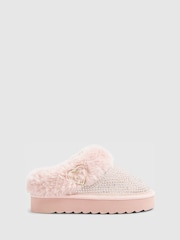 River Island Pink Heatseal Slippers - Image 1 of 5