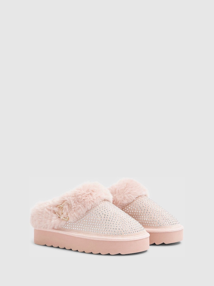 River Island Pink Heatseal Slippers - Image 2 of 5