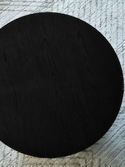 Julian Bowen Black Ollie Round Coffee Table - Image 5 of 6