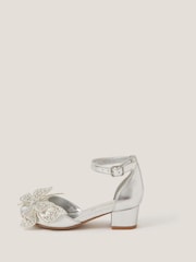Monsoon Silver Butterfly Metallic Heels - Image 1 of 3