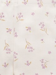 Purebaby Pink Thick Rib Leggings - Image 4 of 4