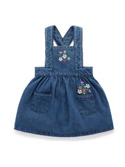 Purebaby Blue Embroidered Pinnie - Image 2 of 5