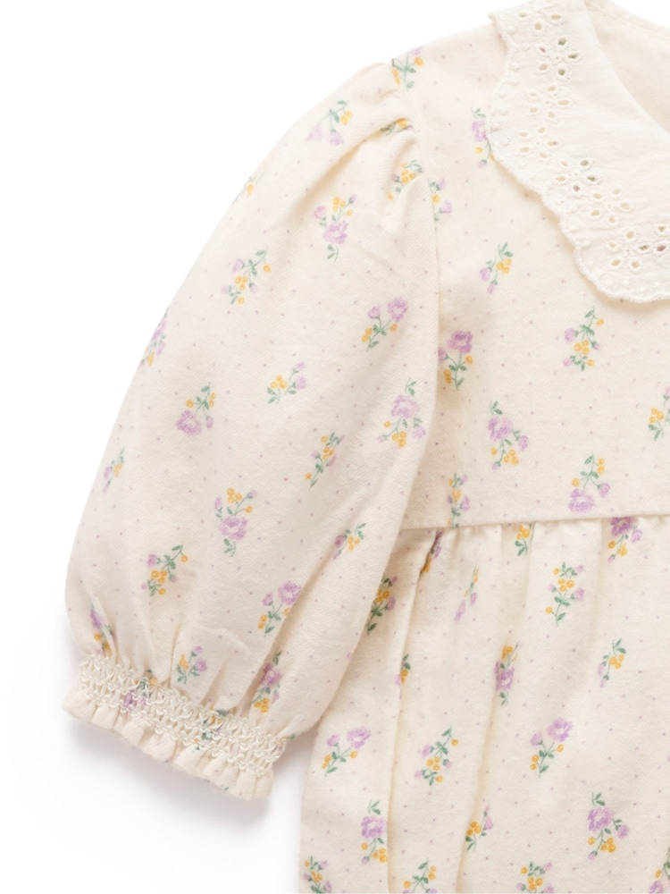 Purebaby Pink Gathered Bodysuit - Image 2 of 4