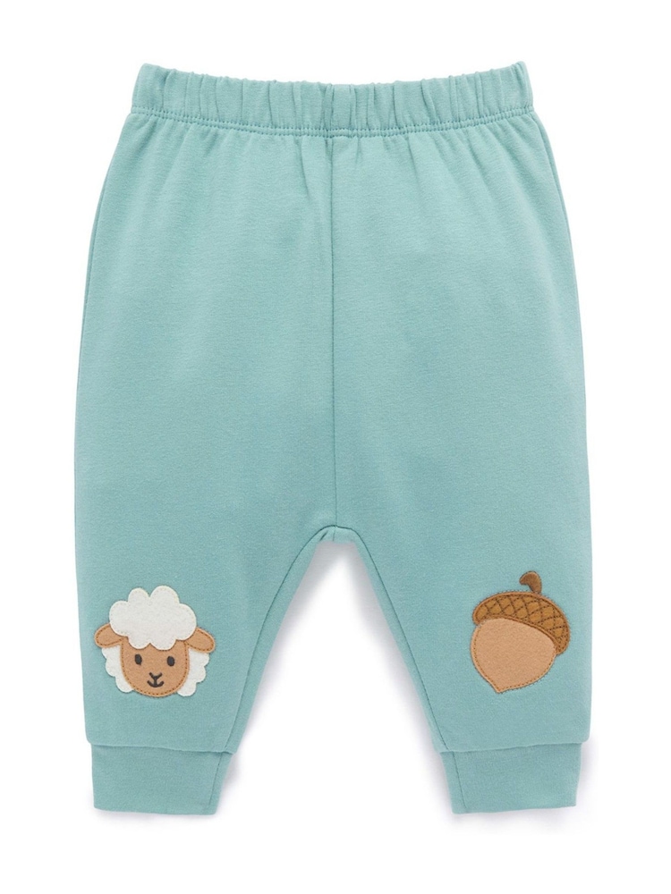 Purebaby Green Thick Leggings - Image 1 of 5 Purebaby Green Thick Leggings - Image 1 of 5