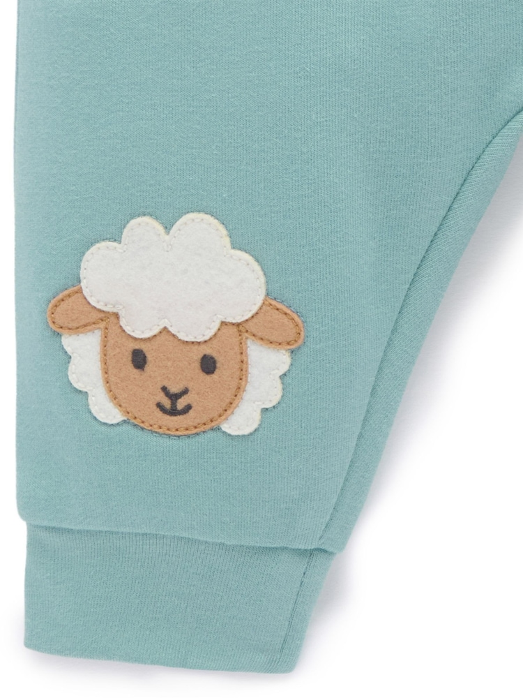 Purebaby Green Thick Leggings - Image 2 of 5 Purebaby Green Thick Leggings - Image 2 of 5